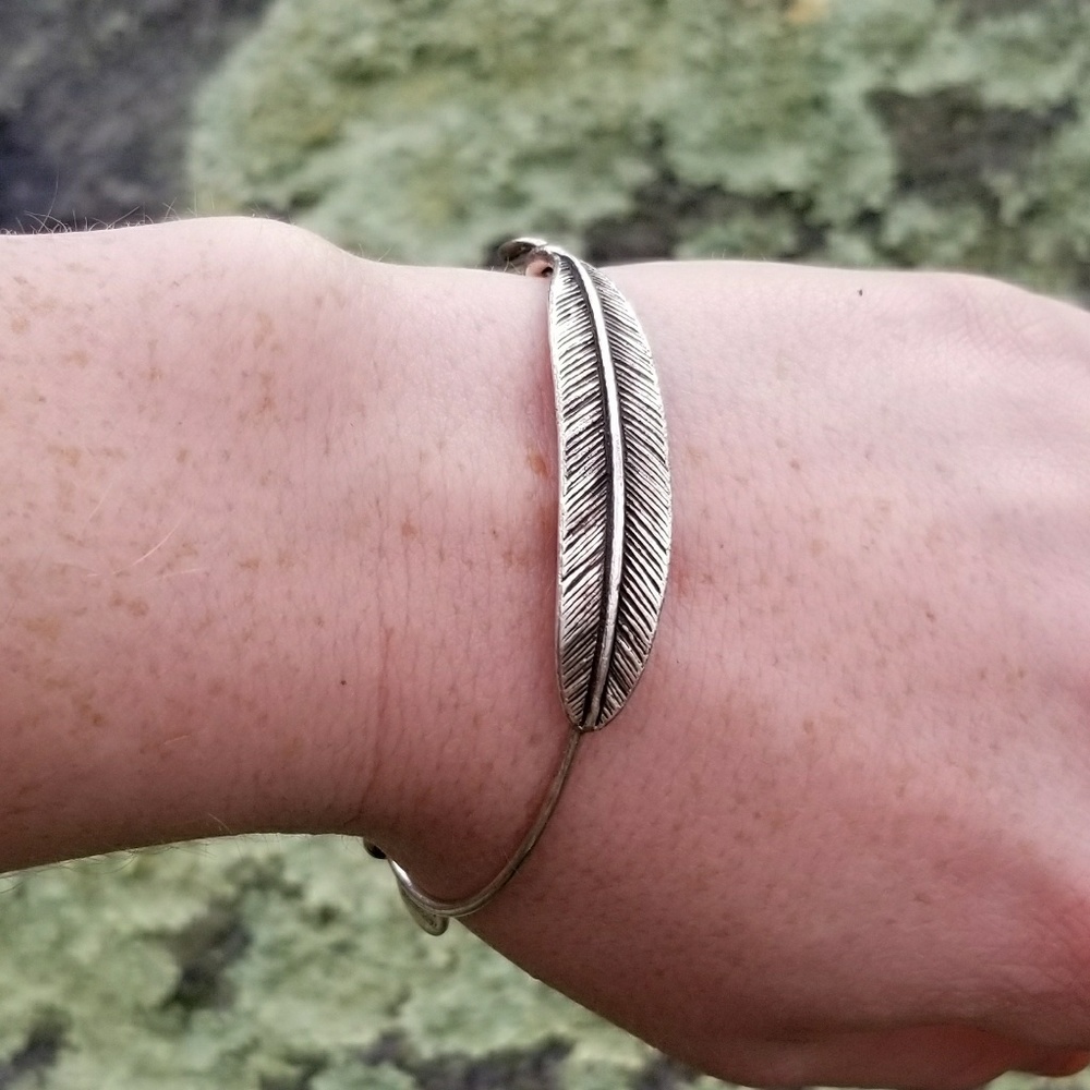 Alex and Ani Quill Feather Bracelet